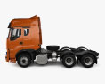 DongFeng Liuzhou H7 Tractor Truck 3-axle 2018 Modelo 3d vista lateral