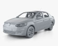 DongFeng EV30 mit Innenraum 2023 3D-Modell clay render