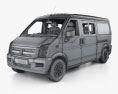 DongFeng C35 Crew Van インテリアと 2012 3Dモデル wire render