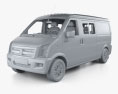 DongFeng C35 Crew Van с детальным интерьером 2012 3D модель clay render