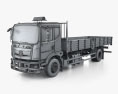DongFeng KR Бортова вантажівка 2021 3D модель wire render
