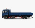 DongFeng KR Flatbed Truck 2021 3d model side view