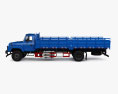 DongFeng B2 Flat Bed Truck with HQ interior 2023 3D 모델  side view