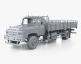 DongFeng B2 Flat Bed Truck with HQ interior 2023 3D-Modell clay render