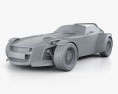 Donkervoort D8 GTO 2015 3Dモデル clay render