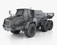 Doosan DA40 ダンプトラック 2017 3Dモデル wire render