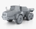 Doosan DA40 Muldenkipper 2017 3D-Modell clay render