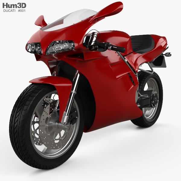 Ducati 748 Спортивний мотоцикл 2004 3D модель