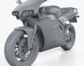 Ducati 748 Sport Bike 2004 3d model clay render