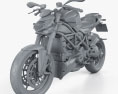 Ducati Streetfighter 848 2012 3d model clay render