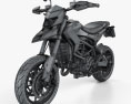 Ducati Hypermotard 2013 3D模型 wire render