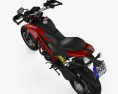 Ducati Hypermotard 2013 Modello 3D vista dall'alto