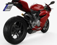 Ducati 1199 Panigale 2012 3D模型 后视图