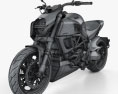 Ducati Diavel 2011 3D模型 wire render