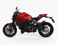 Ducati Monster 1200 R 2016 3D-Modell Seitenansicht