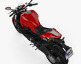 Ducati Monster 1200 R 2016 Modello 3D vista dall'alto