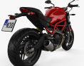 Ducati Monster 797 2018 Modèle 3d vue arrière