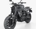 Ducati Monster 797 2018 3Dモデル wire render