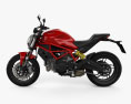 Ducati Monster 797 2018 3D-Modell Seitenansicht