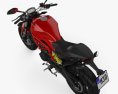 Ducati Monster 797 2018 3D-Modell Draufsicht