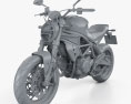 Ducati Monster 797 2018 3D-Modell clay render