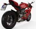 Ducati Panigale V4S 2018 Modello 3D vista posteriore