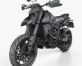 Ducati Hypermotard 950SP 2019 3d model wire render