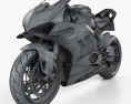 Ducati Panigale V4R 2019 3D модель wire render