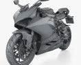 Ducati Panigale V2 2021 Modelo 3D wire render