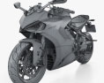 Ducati SuperSport 950 2024 Modello 3D wire render