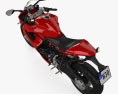 Ducati SuperSport 950 2024 Modello 3D vista dall'alto