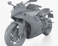 Ducati SuperSport 950 2024 3D-Modell clay render
