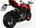 Ducati Streetfighter V2 2024 3D 모델  back view