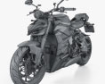 Ducati Streetfighter V2 2024 3d model wire render