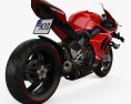 Ducati Superleggera V4 2024 3D-Modell Rückansicht