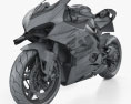 Ducati Superleggera V4 2024 Modello 3D wire render