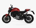 Ducati Monster Plus 2024 3D-Modell Seitenansicht