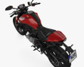 Ducati Monster Plus 2024 Modello 3D vista dall'alto