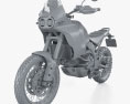Ducati Desert X 2024 3Dモデル clay render
