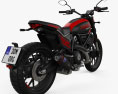 Ducati Scrambler Full Throttle 2023 3D-Modell Rückansicht