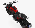 Ducati Scrambler Full Throttle 2023 3D-Modell Draufsicht