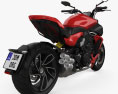 Ducati Diavel V4 2024 3D-Modell Rückansicht