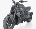Ducati Diavel V4 2024 3D模型 wire render