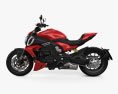 Ducati Diavel V4 2024 3D-Modell Seitenansicht
