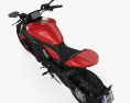Ducati Diavel V4 2024 3D模型 顶视图