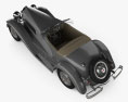 Duesenberg SSJ 雙座敞篷車 1935 3D模型 顶视图