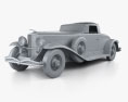 Duesenberg Model J 1931 3d model clay render