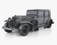 Duesenberg Model J Willoughby Limousine 1934 Modelo 3d wire render