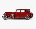 Duesenberg Model J Willoughby 加长轿车 1934 3D模型 侧视图