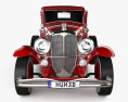 Duesenberg Model J Willoughby 加长轿车 1934 3D模型 正面图